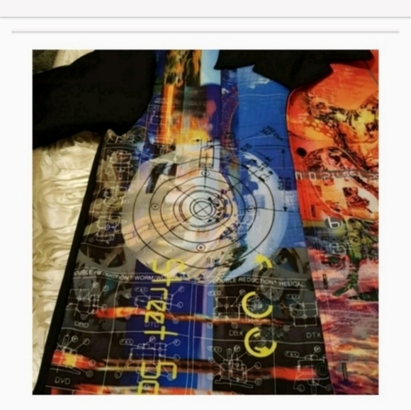 Mens Button Front Shirt Graphic Design Front Unisex - Picture 5 of 9